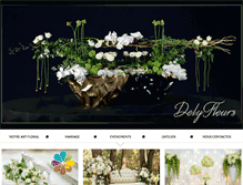 Tablet Screenshot of delyfleurs.com